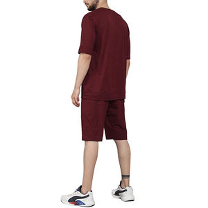 Ensemble T-shirt et Short Homme Personnalisé de Haute Qualité à Col Rond et Manches Courtes, Respirant, Décontracté pour l'Été – Vente en Gros - Product Image 4