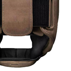 Casque de boxe professionnel de haute qualité en cuir de vachette, protège-tête portable pour le taekwondo et le rugby - Product Image 6