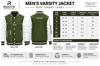 Blouson universitaire homme tendance 2026, personnalisé, style baseball, avec manches en cuir, pour l'hiver