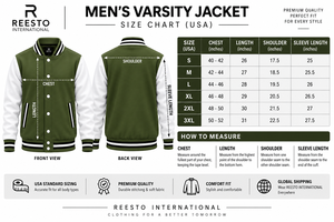 Chaqueta Varsity de Moda para Hombre, Estilo Béisbol, con Mangas de Cuero, Invierno 2026, Venta Caliente - Product Image 6