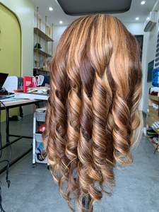 Vietnamluxury Remy Hair Bundle Bouncy Pissy Curls Cheveux humains vierges vietnamiens à double tirage - Product Image 5