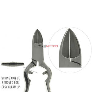 Coupe-ongles robuste en acier inoxydable pour ongles épais, professionnel, manucure pédicure, double ressort, super tranchant, pour bébé - Product Image 6