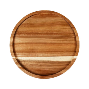 Premium Quality Acacia Wood Serving Tray <b>Wooden</b> Round Tray for Serving and <b>Decor</b> Use Direct Factory Supply at <b>Cheap</b> Price - Product Image 2