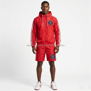 Conjunto Cortavientos Personalizado ODM, Sudadera con Capucha y Cremallera, Chándal de Nylon, Chaqueta Deportiva Vintage, Conjunto Jogger, Ropa Urbana - Product Image 1