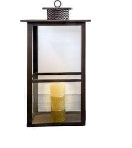 Farol de Metal Moderno para Velas con Acabado Negro Mate, Faroles de Metal para Decoración del Hogar y Jardín, Hechos a Mano - Product Image 1