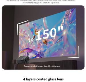 AUN A32 โปรโปรเจคเตอร์แอนดรอยด์ LED 4K วิดีโอแบบพกพา 1080P WIFI บลูทูธมินิโฮมเธียเตอร์โรงภาพยนตร์โทรศัพท์บีมเมอร์สมาร์ททีวี - Product Image 4