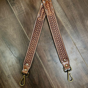 สายกีตาร์อะคูสติกสไตล์โบฮีเมียนใหม่2025อุปกรณ์มือหนังวัวแท้สไตล์ตะวันตกเปลี่ยนสายกระเป๋า - Product Image 6