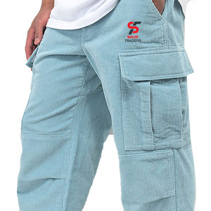Pantalon cargo et pantalon de travail Solid Trader en textile de haute qualité, design ergonomique, ceinture souple, poches cargo à rabat sécurisées, doux et confortable - Product Image 1