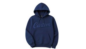 Sweat à capuche pour homme violet, imprimé en relief, coupe oversize, épaules tombantes, coupe carrée, broderie effet usé, délavage à la pierre, strass, personnalisable, MOQ 10 - Product Image 4