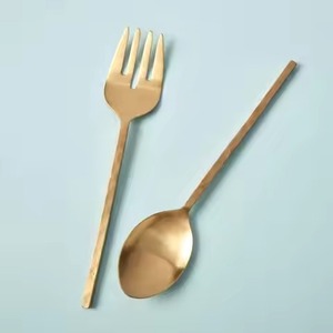 Luxury <b>Buffet</b> Service Salad <b>Server</b> Set Stainless Steel Food Serving Accessories - Product Image 3