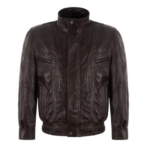 Chaqueta Bomber Personalizada 100% Cuero Napa Genuino para Hombre, Cierre de Cremallera YKK, Forro de Poliéster Encerado, Múltiples Bolsillos, Venta al Por Mayor - Product Image 4