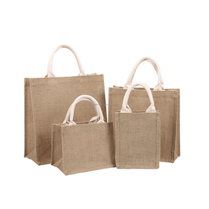 Sac en toile de jute promotionnel de haute qualité, impression personnalisée, sac fourre-tout en gros, fabricant - Product Image 3