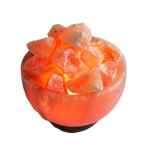 La lampe en sel de l'Himalaya ajoute une lueur décorative chaleureuse aux bureaux, aux étagères, aux tables de chevet et aux espaces de vie grâce à sa beauté naturelle. - Product Image 6