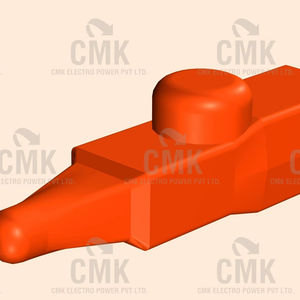 Kit de alimentación final modelo 5 para sistema de barra colectora DSL, marca CMK, exterior de PVC rojo e interior de acero inoxidable, caja de alta calidad, MOQ 50 unidades - Product Image 2