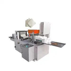 square napkin tissue paper folding embedding cutting machine Decorative Napkins Making Machine for sale