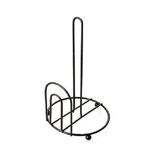 Nouveau porte-serviettes en papier classique noir avec revêtement en poudre, base ronde robuste, support de serviettes de comptoir - Product Image 2