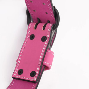 Ceinture de musculation en cuir de qualité supérieure, ceinture de force en cuir avec boucle à double ardillon pour la musculation - Product Image 5