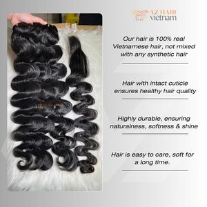 Corps Ondulé Bundles Extensions de Cheveux Humains Naturel Noir Couleur Vendeur Vierge Cheveux Emballage Soyeux Lisse - Product Image 6