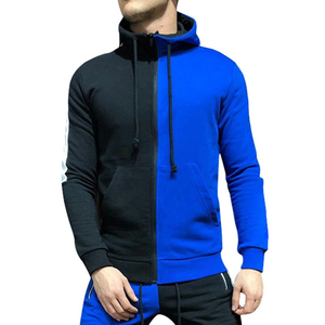 Chándal Unisex con Capucha y Bloques de Color, Cierre de Cremallera, Bolsillos Laterales, Corte Regular, Ropa Deportiva Casual de Otoño - Product Image 5