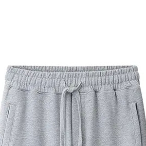 LAMA INDUSTRIES Men's Gray for Wash Criss-cross Sweatpants Elastic Waist Zipper Fly Side Pockets Casual <b>Joggers</b> Knitted - Product Image 3