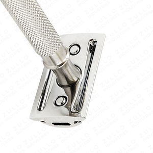 Custom Logo Double Edge Safety Razor Premium Stainless Steel Grooming Razor for Professional <b>Men</b> - Product Image 5