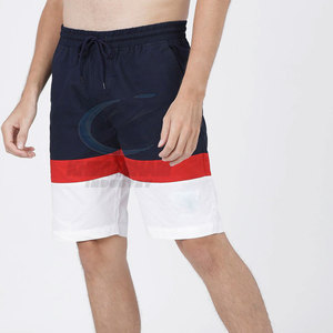 Shorts pour hommes grande taille, coupe ample, taille haute élastique, couleur unie, personnalisables, respirants, séchage rapide, polyester/coton, pour usage décontracté - Product Image 3