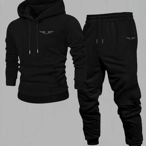BLIZ SPORTS WEAR - Conjunto Deportivo Personalizado para Hombre, Sudadera con Capucha Azul Rey en Contraste, Ecológico, Holgado, de Invierno, con Logotipo de Alas, 2 Piezas - Product Image 5