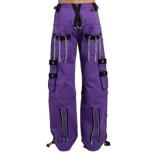 Pantalon Gothique Homme Unisexe Coupe Droite Détail Bretelles Mode Sombre Fabrication Personnalisée - Product Image 6