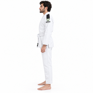 Uniforme de Jiu Jitsu Brasileño Ligero, Antibacteriano, que Absorbe la Humedad, Tejido Dorado, Preencogido, de Algodón, Estilo IBJJF Academy - Product Image 3