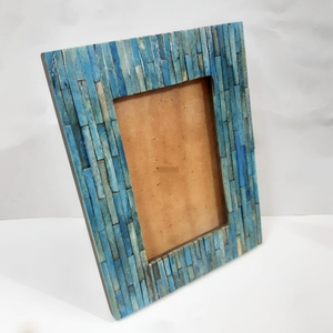 Elegant Handmade Resin Inlay Photo <b>Frame</b> with <b>Brass</b> Floral Accents Vintage Inspired Mdf <b>frames</b> Decor for Timeless Memories - Product Image 4