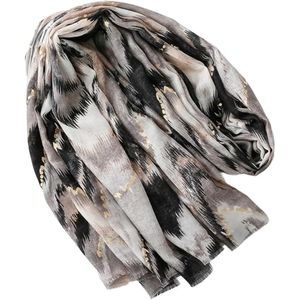 Geometric Pattern <b>Chiffon</b> <b>Scarf</b> Digital Print Asian Style Adult Four Seasons Wear - Product Image 1