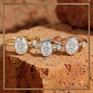 Anillo de aniversario de moissanita brillante con corte ovalado de 8*6 para ella, plata 925, dos piedras, elegante regalo sorpresa de cumpleaños para ella - Product Image 6