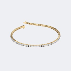 Luxury Round Brilliant Cut Lab Grown Diamond <b>Bracelet</b> For Women Gold Wedding Anniversary Jewelry Available In 9K 14K 18K - Product Image 1
