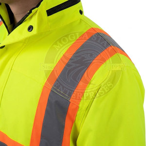Chaqueta de Seguridad de Microfibra Antibacteriana de Alta Visibilidad Premium para Hombre, Ropa de Trabajo para Exteriores, Uso en Construcción - Product Image 6