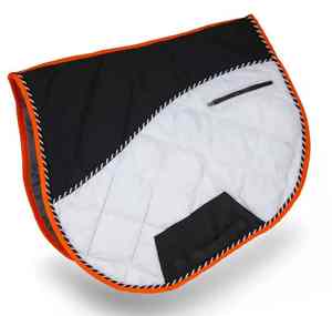 Almohadillas de montura western de doma clásica 100% hechas a mano de alta calidad para equitación estilo inglés, forradas con algodón y tela. - Product Image 3