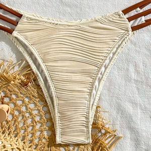 Traje de baño bikini de chifón sólido europeo-americano transfronterizo de dos piezas, sexy y cómodo para mujer, traje de baño de comercio exterior - Product Image 3