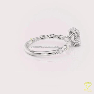 Anillo de Compromiso de Moissanita Elegante y de Moda, el Más Vendido, para Joyería de Novia y Eventos Especiales, Disponible al Mejor Precio - Product Image 4