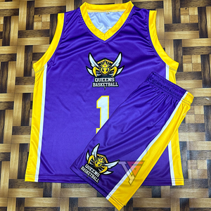 Wholesale Quality Custom Made Breathable Windproof Eco-Friendly Lightweight Basketball Jerseys Shorts <b>Sets</b> Plus Size Unisex - Product Image 4