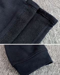 Pull de travail à demi-zip pour livreurs, uniforme de coursier rouge et noir en polycoton - Product Image 5