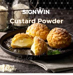 Mélange de poudre de crème anglaise à la vanille Additif alimentaire de qualité supérieure Marque Signwin Paquet de 1kg pour délices culinaires - Product Image 4