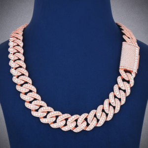 Cadena cubana de plata 925 con diamantes grandes y lujosos, la más vendida, para hombre y mujer, con moissanita D VVS - Product Image 1