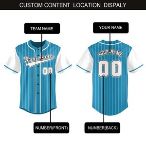 Top for Streetwear Fashion and Sports Inspired Outfits Short Sleeve <b>Baseball</b> Jersey Shirt with Classic Collar and Athletic Look - Product Image 4