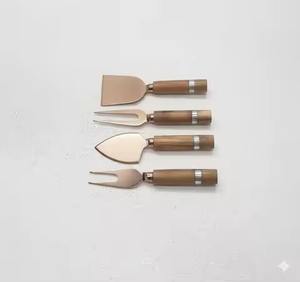 Ensemble de couteaux à fromage en métal finition design, manche en résine, outils de découpe de fromage de qualité supérieure pour événements, cuisine, salle à manger, restaurant - Product Image 2