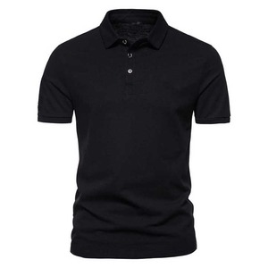 <b>Men's</b> Solid Color Cotton Pique Short Sleeve Polo <b>Shirt</b> Casual Breathable Knitted Design Regular Fit <b>Orange</b> Polo <b>Shirt</b> - Product Image 4