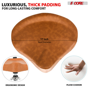 Silla de Batería para Adultos de 5 Niveles con Cojín Acolchado de 4 Pulgadas, Respaldo y Altura Ajustable con Sistema Airlift, Capacidad de 250 Libras - Product Image 4