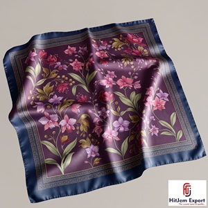 Premium Lightweight Square <b>Scarf</b> Custom Digital Print Soft Fabric Stylish Fashion Accessories Wholesale Orders OEM ODM - Product Image 2