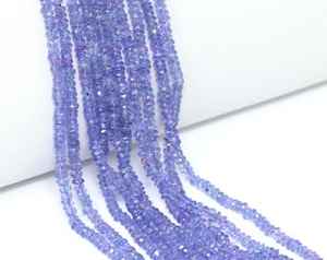 Cuentas Redondas Facetadas de Tanzanita Azul de 3.5mm y 4.5mm para Fabricación de Joyas, Hilo de Cuentas para Hacer Pulseras y Collares DIY - Product Image 3