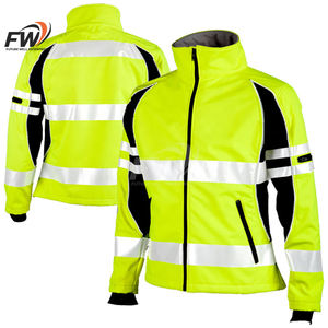 Chaqueta de Seguridad con Capucha y Cinta Reflectante de Alta Visibilidad al por Mayor, con Logotipo Frontal, Ropa de Trabajo de Alta Visibilidad para Invierno - Product Image 2
