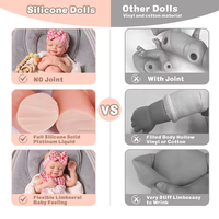 Poupées Reborn Babeside 16 pouces en silicone platine, bébés réalistes, nouveau-né fille, livraison rapide, prix d'usine