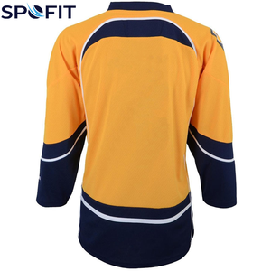 Maillot de hockey sur glace 2026 à séchage rapide, nouvelle mode, avec logo d'équipe sportive, conception personnalisée, vente en gros, impression par transfert thermique - Product Image 3